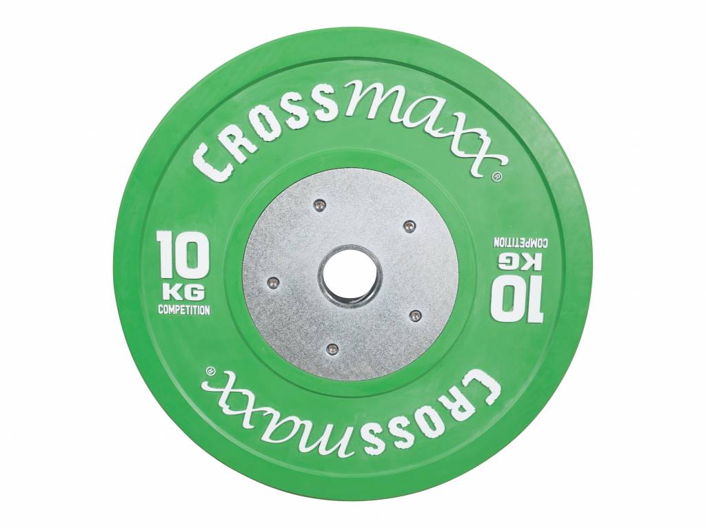 Crossmaxx Competition Bumper Plate 10 kg Green